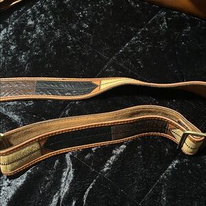 Patricia Nash Brown and Tan guitar strap